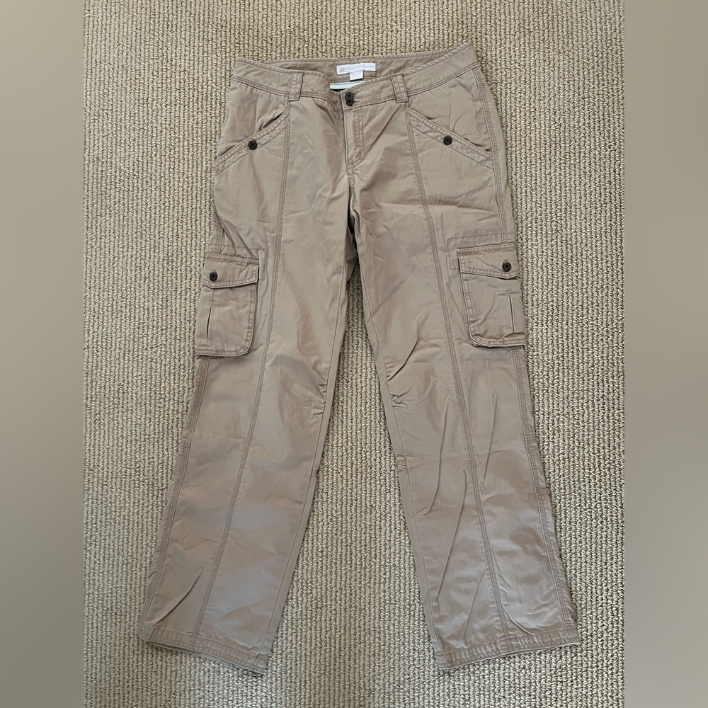 Eastern Mountain Sports Khaki Cargo Hiking Pants Womens 8